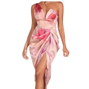 Floral Asymmetrical Dress